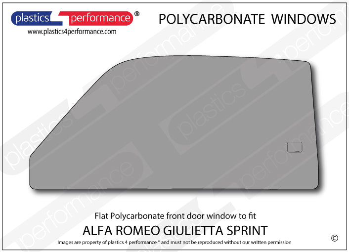 Vetri in Policarbonato per Alfa Romeo Giulietta Sprint