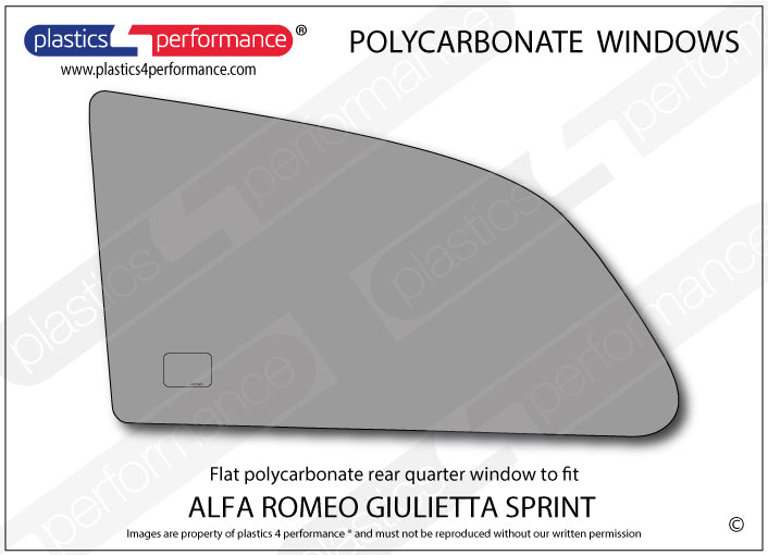 Carica immagine in Galleria Viewer, Vetri in Policarbonato per Alfa Romeo Giulietta Sprint
