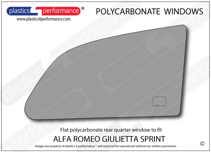 Carica immagine in Galleria Viewer, Vetri in Policarbonato per Alfa Romeo Giulietta Sprint
