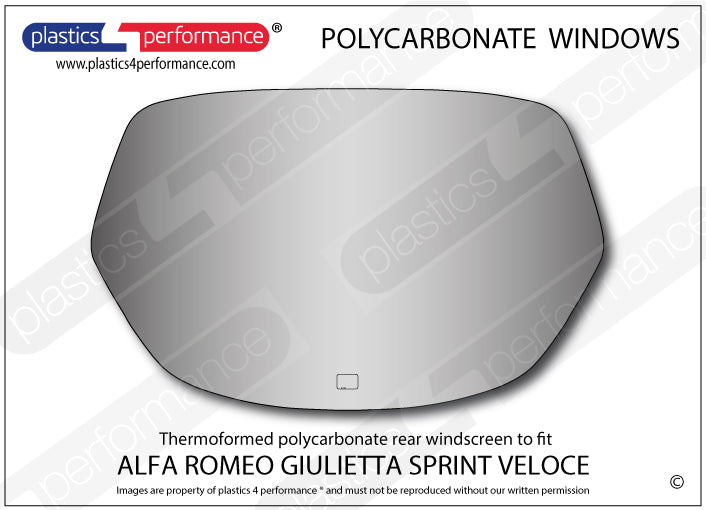 Carica immagine in Galleria Viewer, Vetri in Policarbonato per Alfa Romeo Giulietta Sprint Veloce
