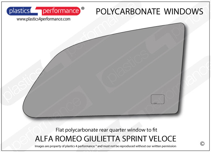 Vetri in Policarbonato per Alfa Romeo Giulietta Sprint Veloce