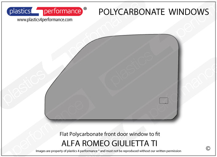 Vetri in Policarbonato per Alfa Romeo Giulietta Ti