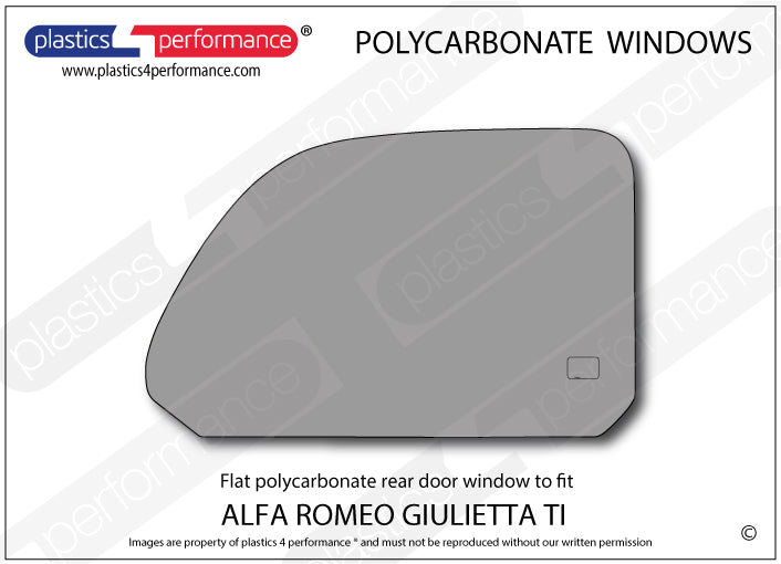 Carica immagine in Galleria Viewer, Vetri in Policarbonato per Alfa Romeo Giulietta Ti
