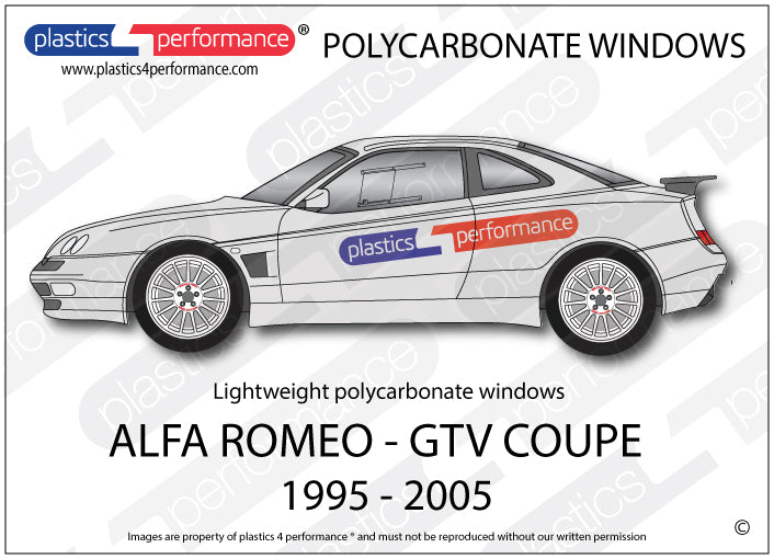 Vetri in Policarbonato per Alfa Romeo GTV V6
