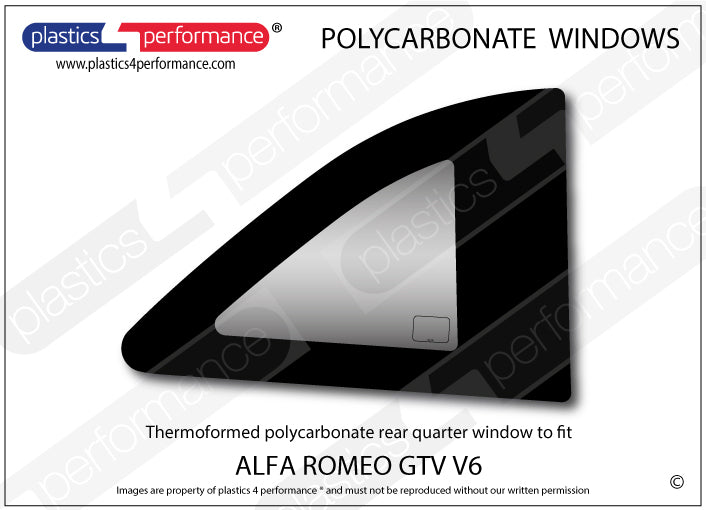 Carica immagine in Galleria Viewer, Vetri in Policarbonato per Alfa Romeo GTV V6
