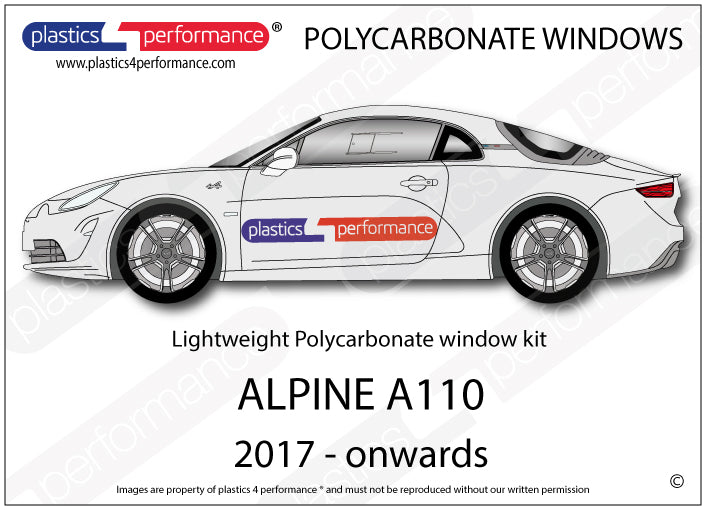 Carica immagine in Galleria Viewer, Vetri in Policarbonato per Alpine A110 (2017+)
