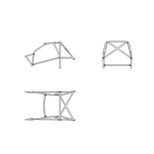 Rollbar SPARCO per Opel Corsa B GSI 1,6L 16V dal 1993 al 2000