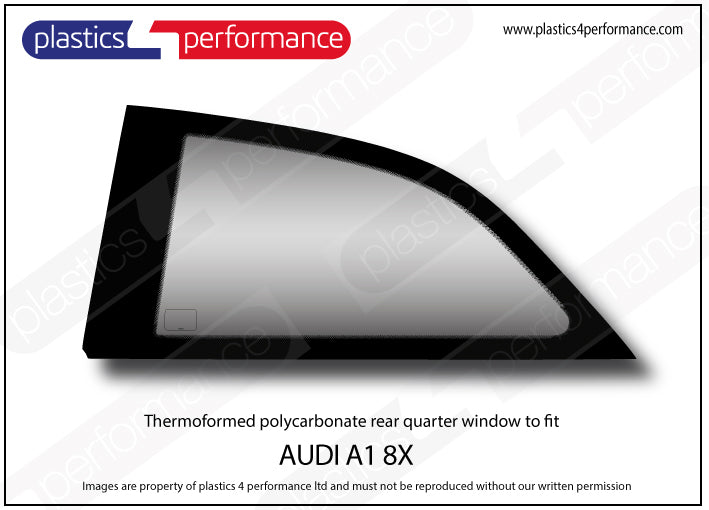 Vetri in Policarbonato per Audi A1 8X 3 Porte