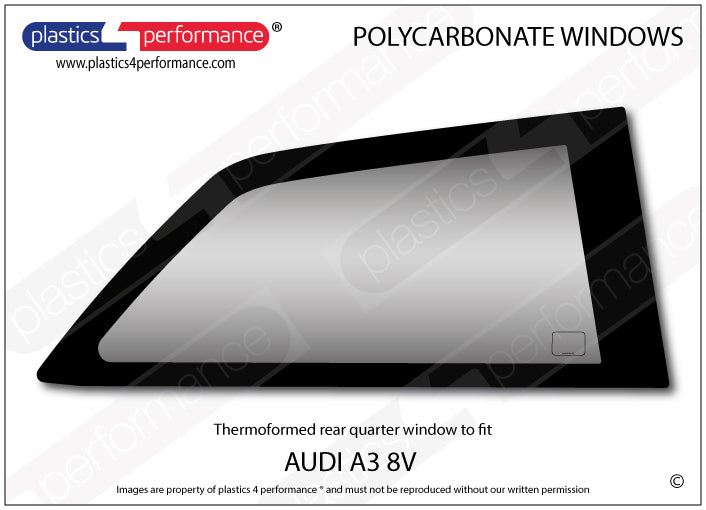 Vetri in Policarbonato per Audi S3 / RS3 8V 3 Porte