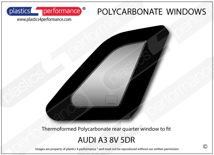 Carica immagine in Galleria Viewer, Vetri in Policarbonato per Audi S3 / RS3 8V Sportback
