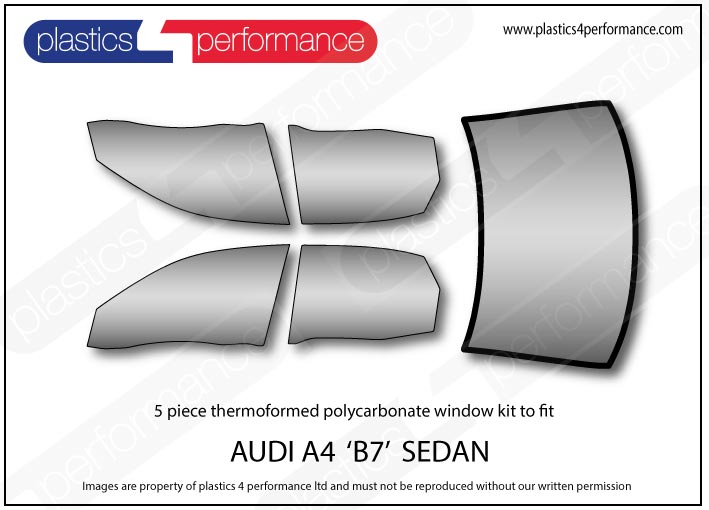 Carica immagine in Galleria Viewer, Vetri in Policarbonato per Audi S4 / RS4 B7 Berlina
