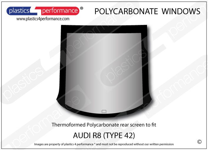 Carica immagine in Galleria Viewer, Vetri in Policarbonato per Audi R8 Type 42
