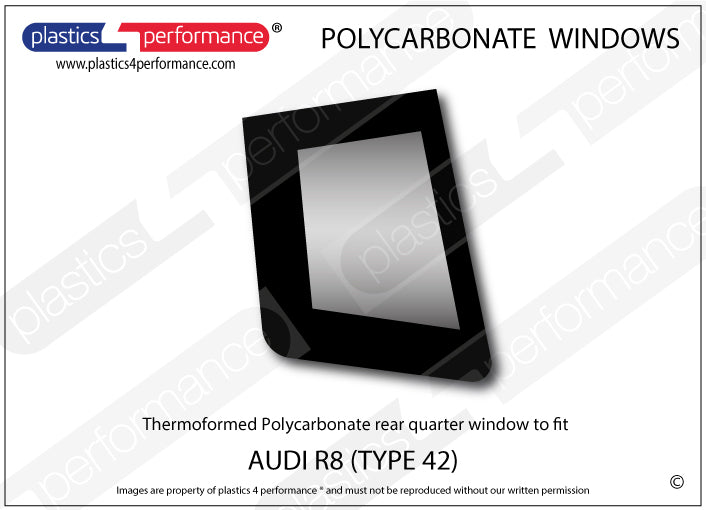 Vetri in Policarbonato per Audi R8 Type 42