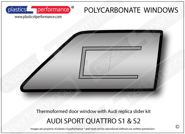 Carica immagine in Galleria Viewer, Vetri in Policarbonato per Audi Sport Quattro S1 / S2

