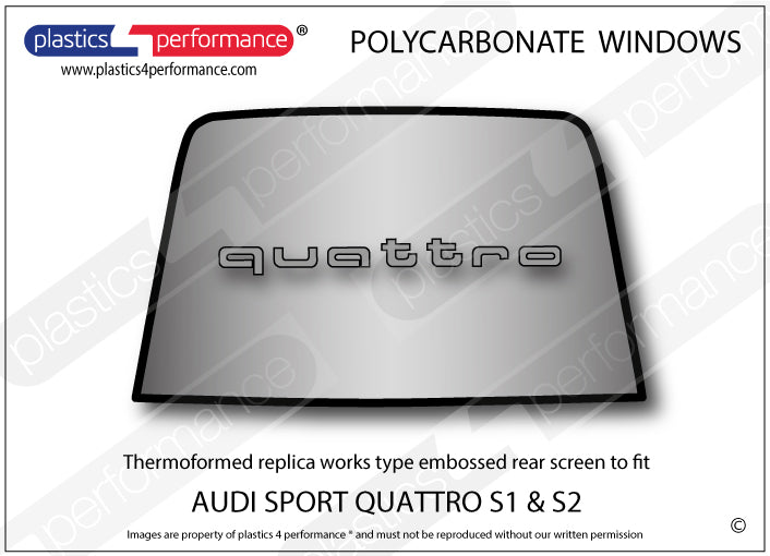 Carica immagine in Galleria Viewer, Vetri in Policarbonato per Audi Sport Quattro S1 / S2
