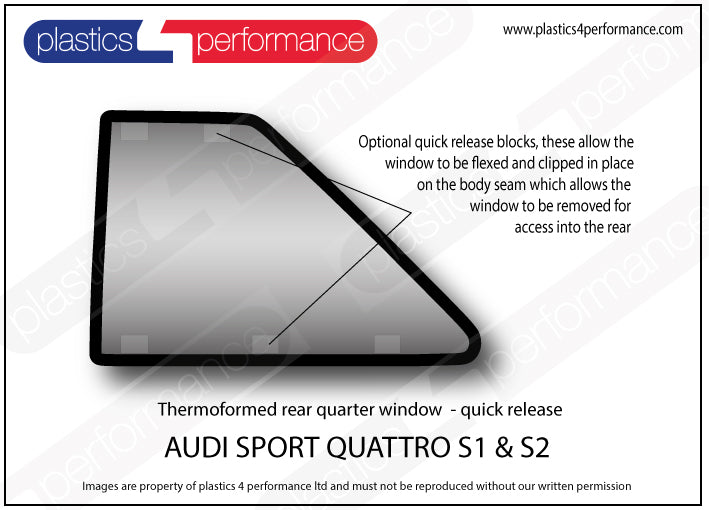Vetri in Policarbonato per Audi Sport Quattro S1 / S2