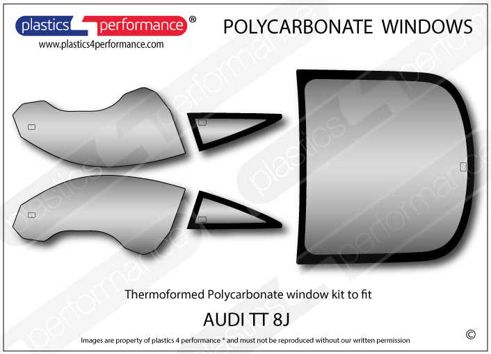 Vetri in Policarbonato per Audi TT 8J