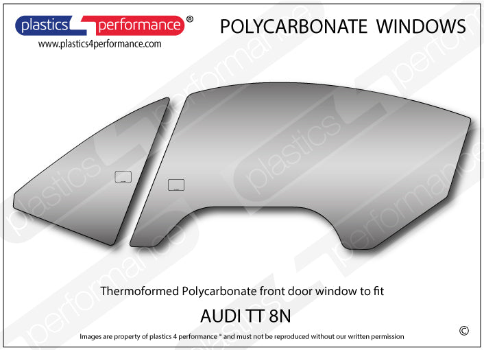Carica immagine in Galleria Viewer, Vetri in Policarbonato per Audi TT 8N
