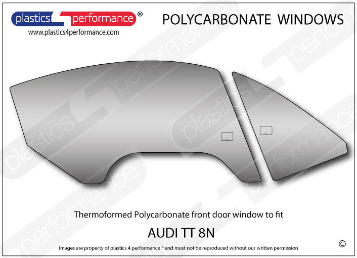 Carica immagine in Galleria Viewer, Vetri in Policarbonato per Audi TT 8N
