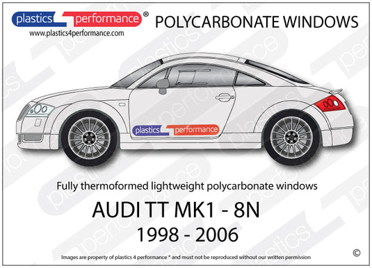 Vetri in Policarbonato per Audi TT 8N