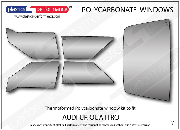 Vetri in Policarbonato per Audi UR Quattro