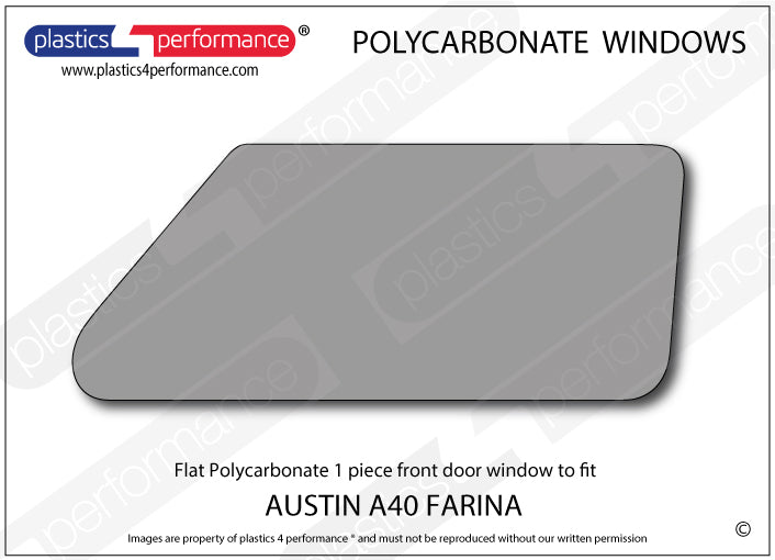 Carica immagine in Galleria Viewer, Vetri in Policarbonato per Austin A40 Farina Saloon

