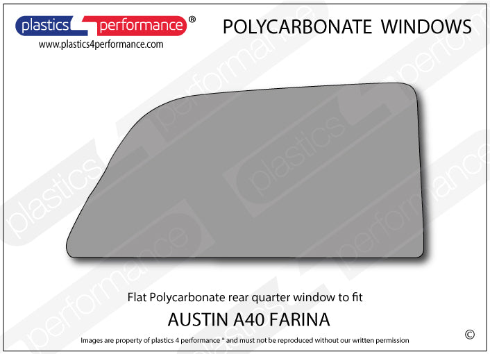 Vetri in Policarbonato per Austin A40 Farina Saloon