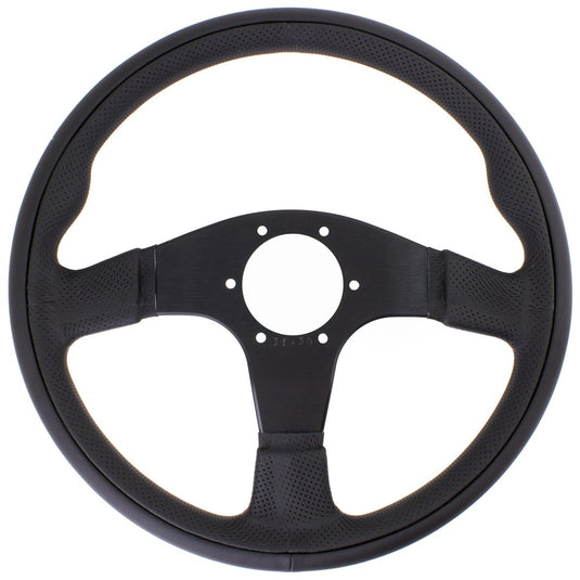 Volante Nardi Twin Line, Pelle Nera, Razze Nere, Ø35 cm