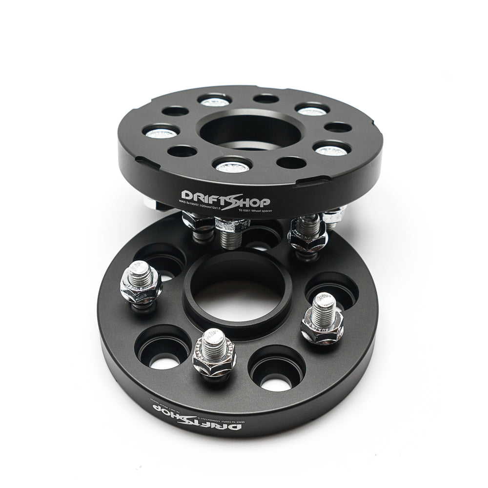 Distanziali 5x100 (57.1) - Doppia Bulloneria con Prigionieri - da 20 a 40 mm