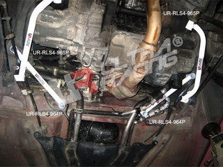 Barra di rinforzo laterale inferiore 2 x 2 punti ULTRA RACING Toyota MR2 SW20