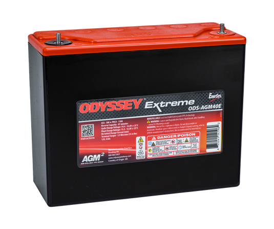 Batteria da competizione Odyssey Extreme PC1100 ODS-AGM40E 45 Ah 1100 PHCA