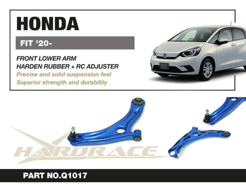 Carica immagine in Galleria Viewer, Bracci Oscillanti Inferiori Anteriori Hardrace con Correzione del Centro di Rollio per Honda Jazz (2013+)
