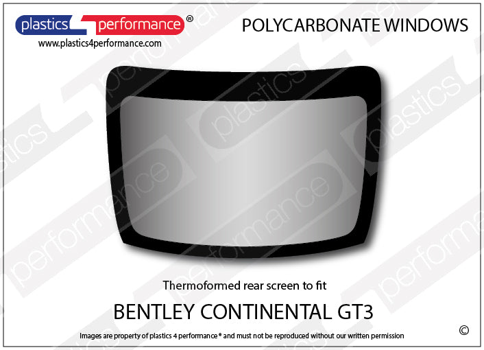Vetri in Policarbonato per Bentley Continental GT3