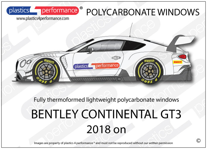 Carica immagine in Galleria Viewer, Vetri in Policarbonato per Bentley Continental GT3
