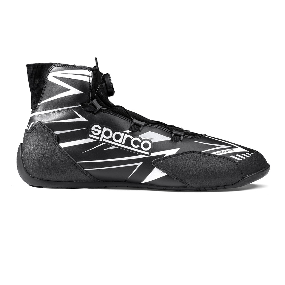 Scarpe Kart Bambino Sparco K-Rapid Rotor Nero / Bianco (FIA 8877-2022)