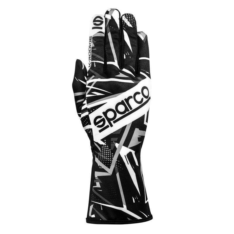 Carica immagine in Galleria Viewer, Guanti Kart Sparco K-Rookie Nero / Bianco

