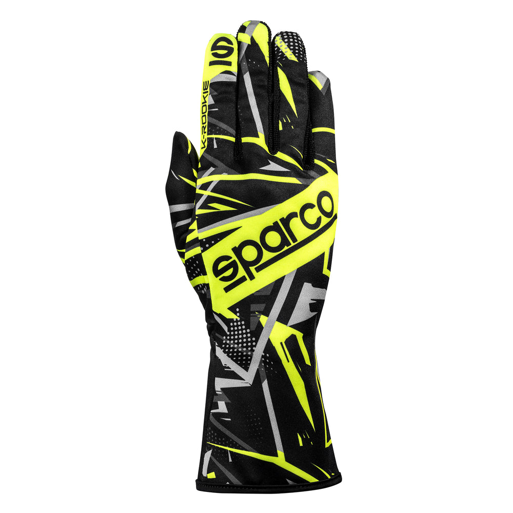 Guanti Kart Sparco K-Rookie Nero / Giallo