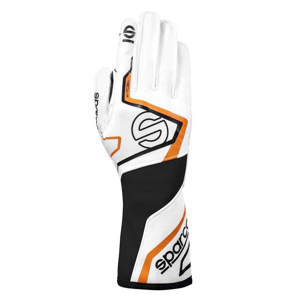 Guanti Kart Sparco K-Tide+ Bianco / Arancione (FIA)