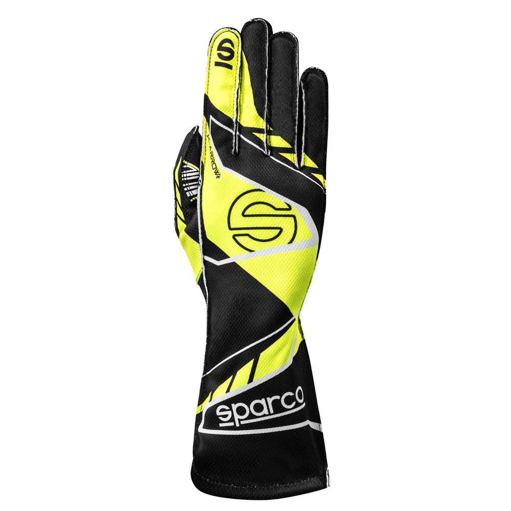 Guanti Kart Sparco K-Arrow+ Nero / Giallo (FIA)