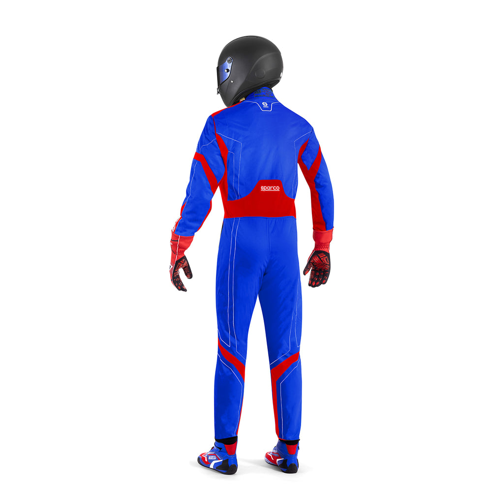 Tuta Kart Bambino Sparco Thunder Advanced Blu / Rosso (CIK-FIA KC.017.24-0)