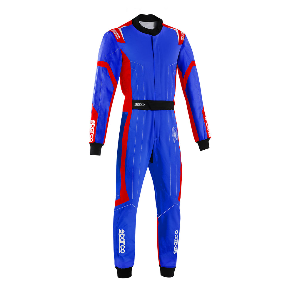 Tuta Kart Bambino Sparco Thunder Advanced Blu / Rosso (CIK-FIA KC.017.24-0)