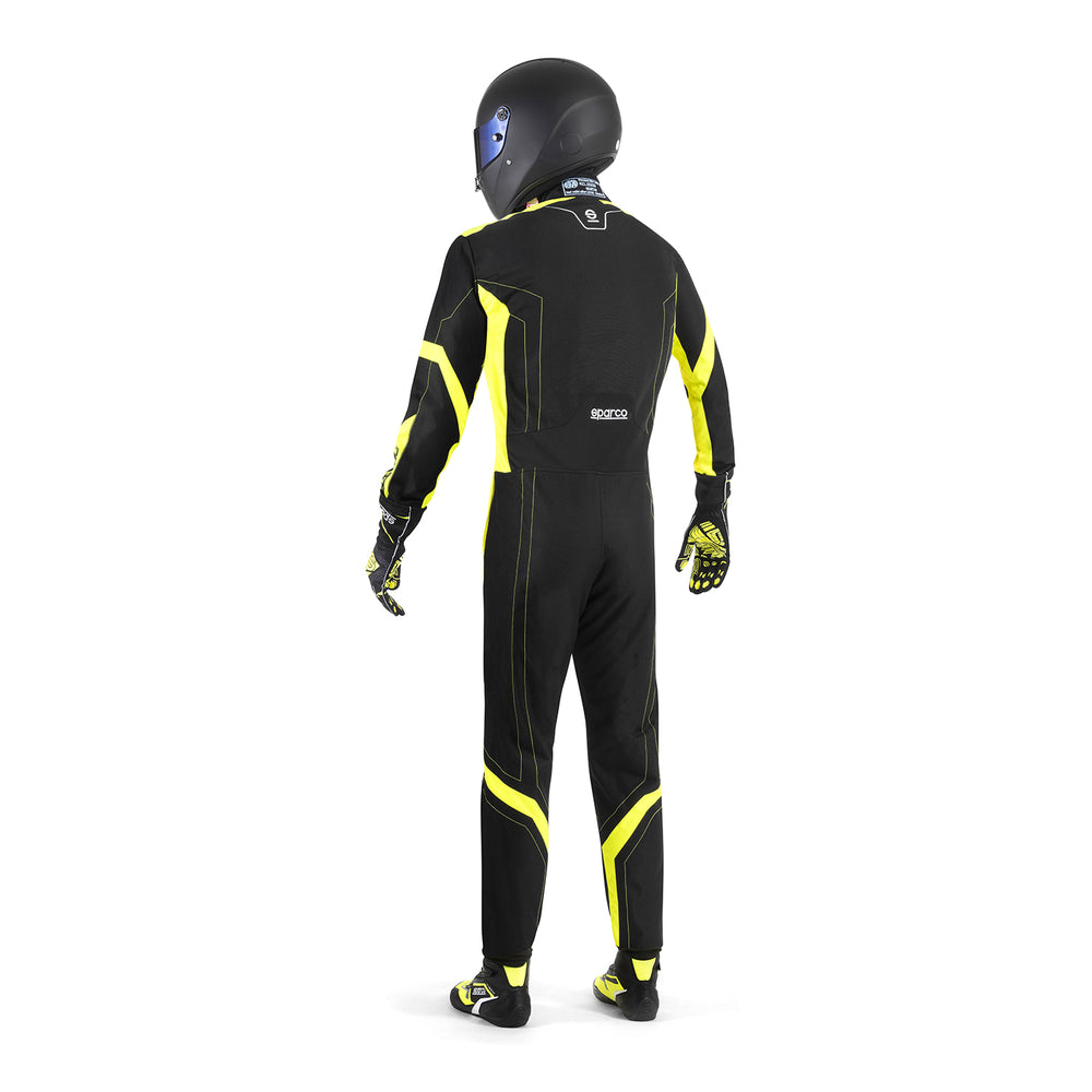 Tuta Kart Sparco Thunder Advanced Nero / Giallo (CIK-FIA KC.017.24-0)