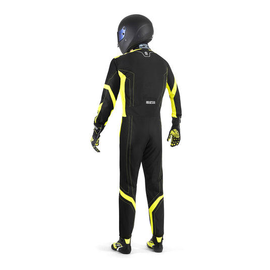 Tuta Kart Bambino Sparco Thunder Advanced Nero / Giallo (CIK-FIA KC.017.24-0)