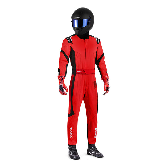 Tuta Kart Bambino Sparco Thunder Advanced Rosso / Nero (CIK-FIA KC.017.24-0)