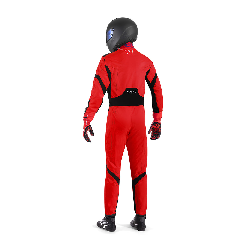 Tuta Kart Bambino Sparco Thunder Advanced Rosso / Nero (CIK-FIA KC.017.24-0)
