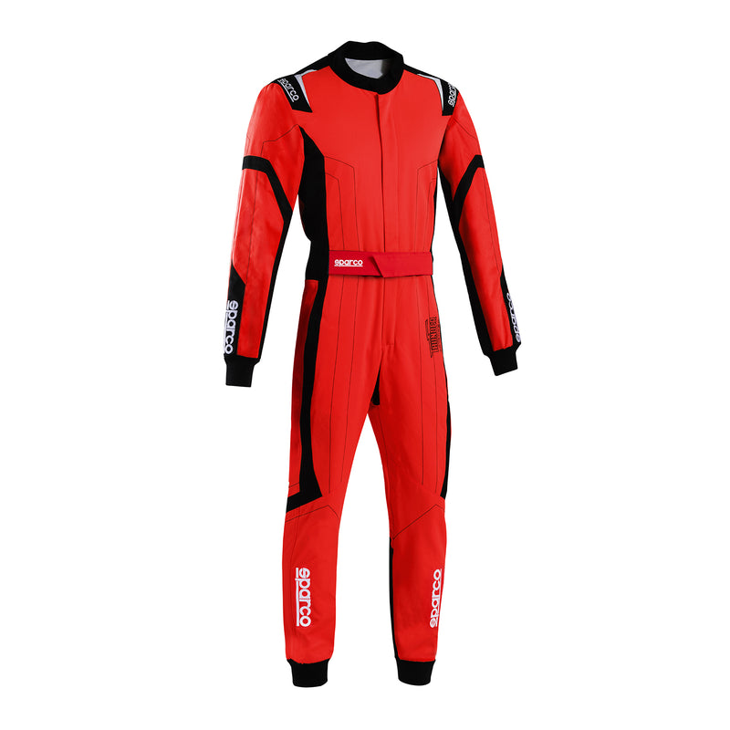 Carica immagine in Galleria Viewer, Tuta Kart Bambino Sparco Thunder Advanced Rosso / Nero (CIK-FIA KC.017.24-0)
