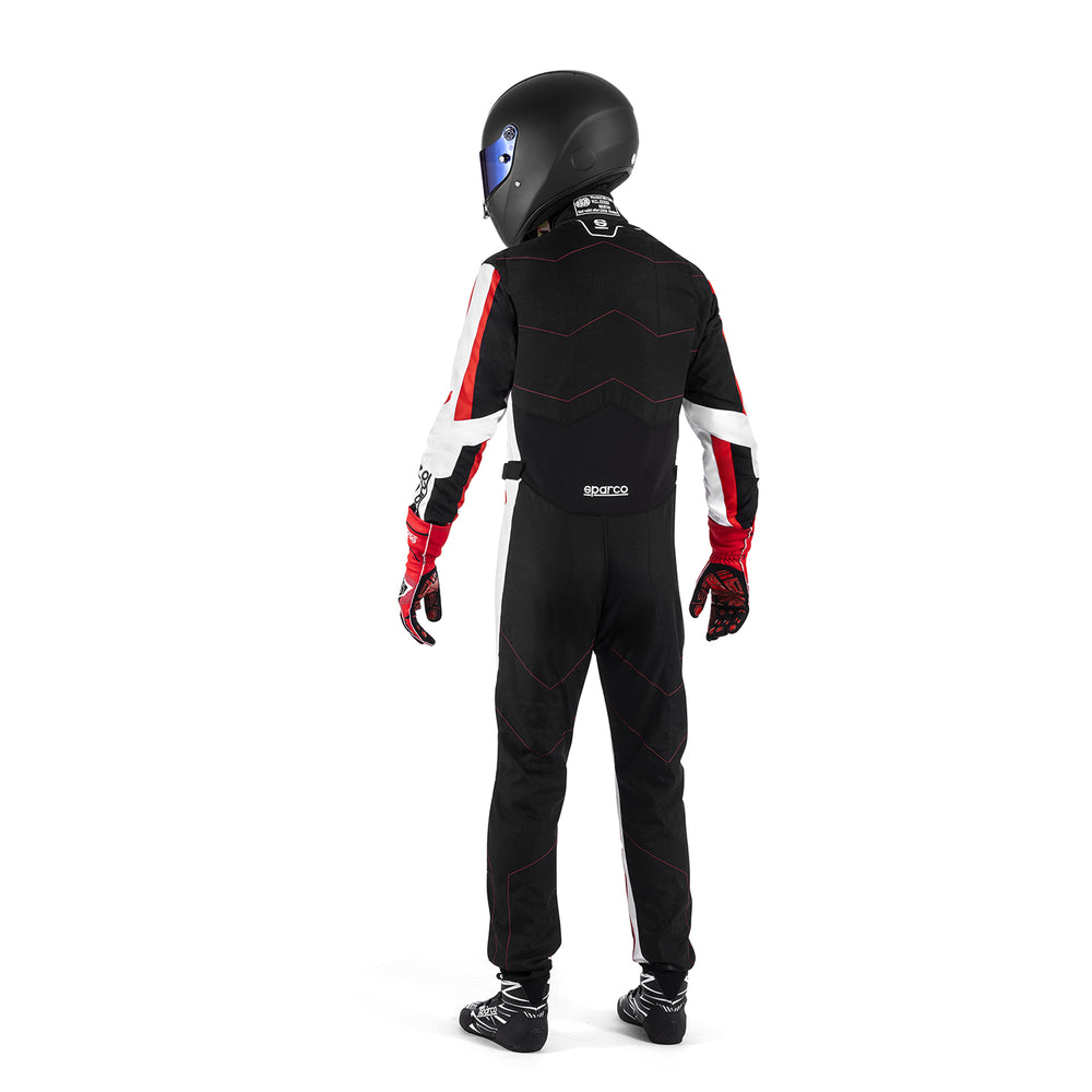 Tuta Kart Bambino Sparco Kerb Advanced Nero / Rosso (CIK-FIA KC.017.24-0)