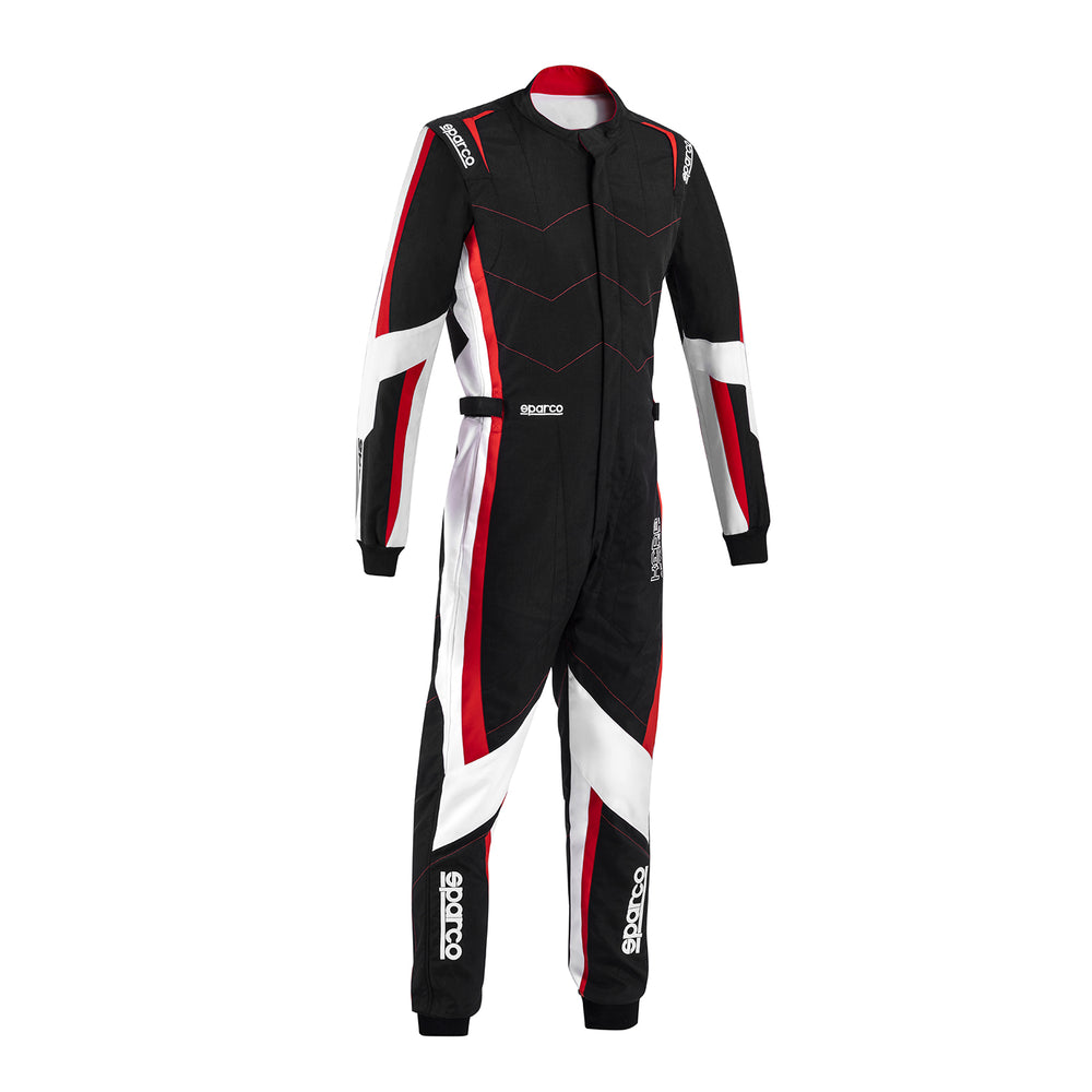 Tuta Kart Bambino Sparco Kerb Advanced Nero / Rosso (CIK-FIA KC.017.24-0)
