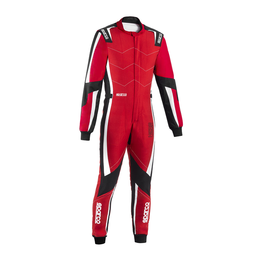 Tuta Kart Bambino Sparco Kerb Advanced Rosso / Nero (CIK-FIA KC.017.24-0)