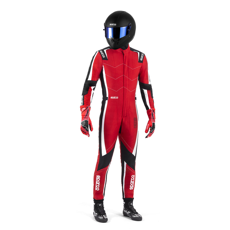 Carica immagine in Galleria Viewer, Tuta Kart Bambino Sparco Kerb Advanced Rosso / Nero (CIK-FIA KC.017.24-0)
